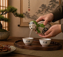 Hyottoko Handcrafted Ceramic Sake Set