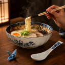 Imperial Floral Scalloped Ramen Set