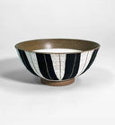 Black Engraved Stripe Bowl