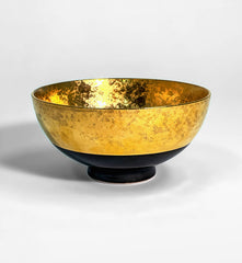 Gold Black Glaze Rice Bowl