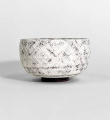 White Slip Openwork Matcha Bowl