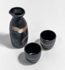 Black Brush Sake Set