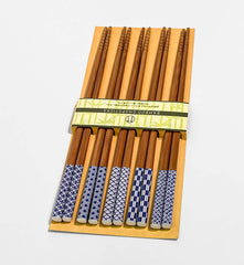 Dishwasher-Safe Susutake Komon Chopsticks Set