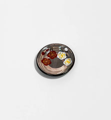 Kenzan-Style Small Plate – Red & White Plum