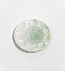 Green Foam Silver Mica Small Plate