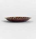 Amber Glaze Chrysanthemum Plate