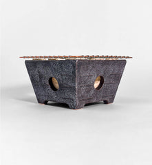 Pearl Gray Trapezoid Charcoal Grill